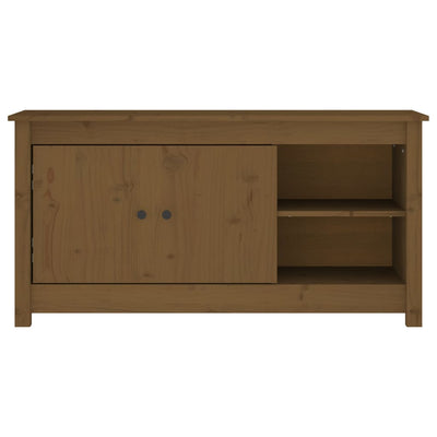 TV-taso hunajanruskea 103x36,5x52 cm täysi mänty