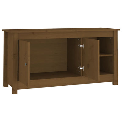 TV-taso hunajanruskea 103x36,5x52 cm täysi mänty