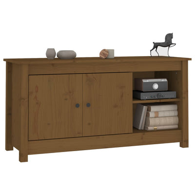 TV-taso hunajanruskea 103x36,5x52 cm täysi mänty