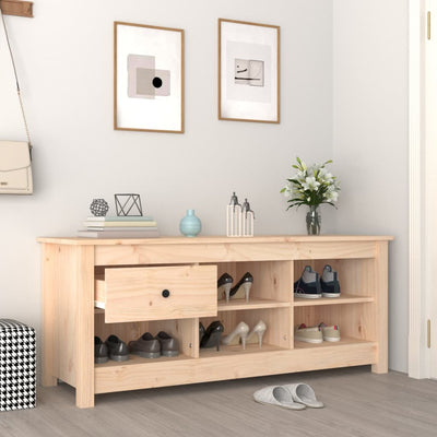 Kenkäkaappi 110x38x45,5 cm täysi mänty