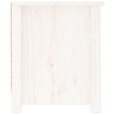 Kenkäkaappi valkoinen 110x38x45,5 cm täysi mänty