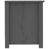 Kenkäkaappi harmaa 110x38x45,5 cm täysi mänty