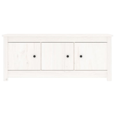 Kenkäkaappi valkoinen 110x38x45,5 cm täysi mänty