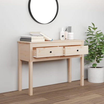 Konsolipöytä 100x35x75 cm täysi mänty