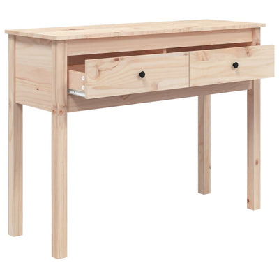 Konsolipöytä 100x35x75 cm täysi mänty