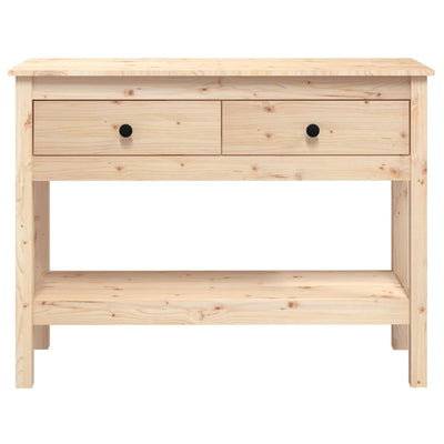 Konsolipöytä 100x35x75 cm täysi mänty