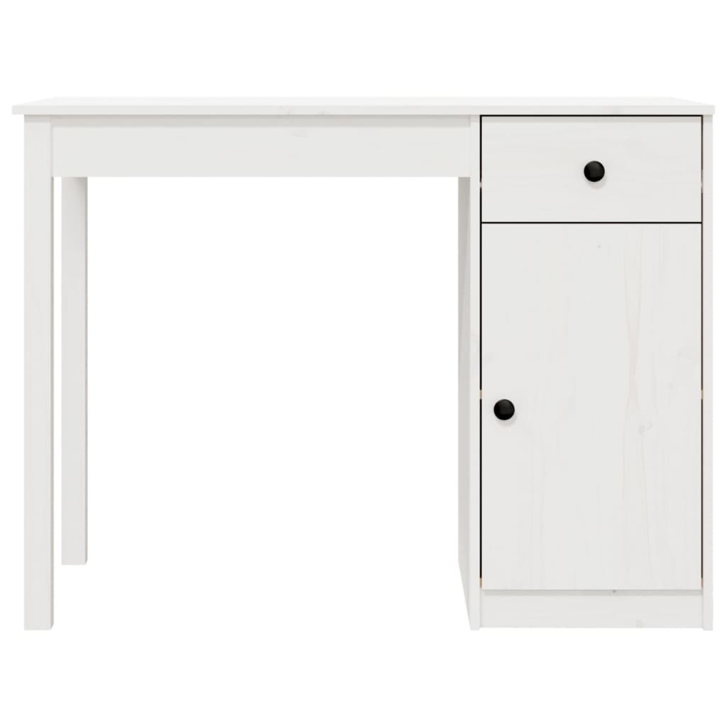 Valkoinen työpöytä Kylie 100x50x75cm (mänty)