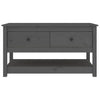 Sohvapöytä harmaa 102x49x55 cm täysi mänty