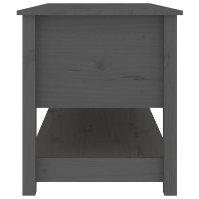 Sohvapöytä harmaa 102x49x55 cm täysi mänty