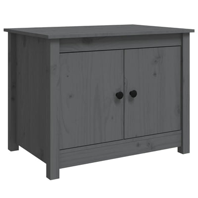 Sohvapöytä harmaa 71x49x55 cm täysi mänty