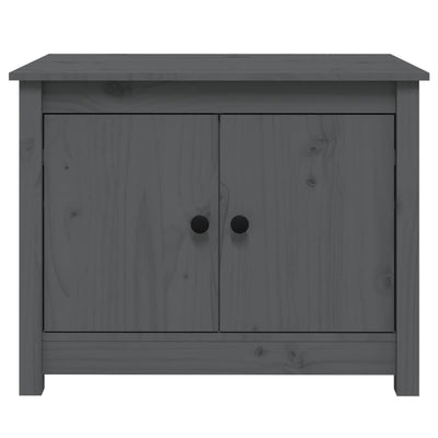 Sohvapöytä harmaa 71x49x55 cm täysi mänty