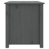 Sohvapöytä harmaa 71x49x55 cm täysi mänty