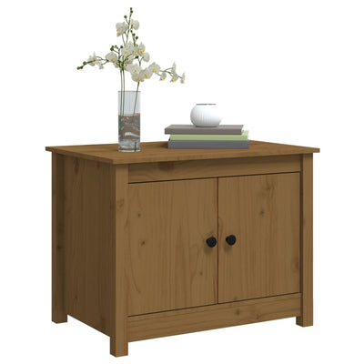 Sohvapöytä hunajanruskea 71x49x55 cm täysi mänty