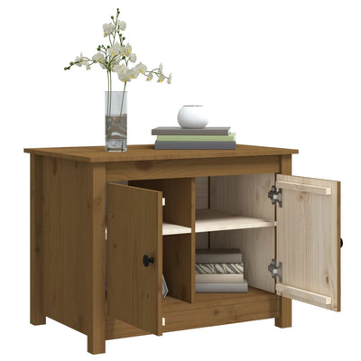 Sohvapöytä hunajanruskea 71x49x55 cm täysi mänty