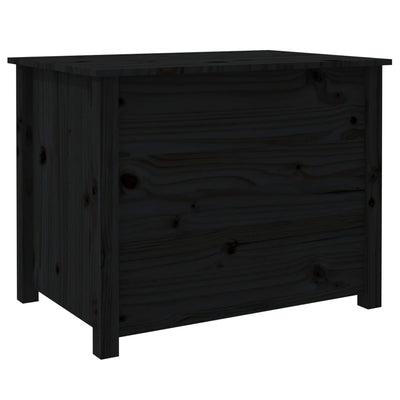 Sohvapöytä musta 71x49x55 cm täysi mänty
