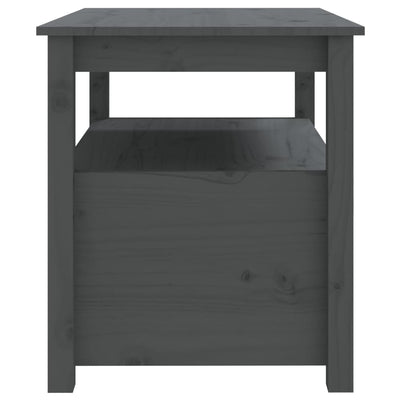 Sohvapöytä harmaa 71x49x55 cm täysi mänty