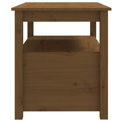 Sohvapöytä hunajanruskea 71x49x55 cm täysi mänty