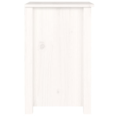 Valkoinen yöpöydät Elbert 40x35x55cm (2 kpl mänty)