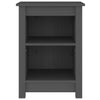 Yöpöydät 2 kpl harmaa 40x35x55 cm täysi mänty