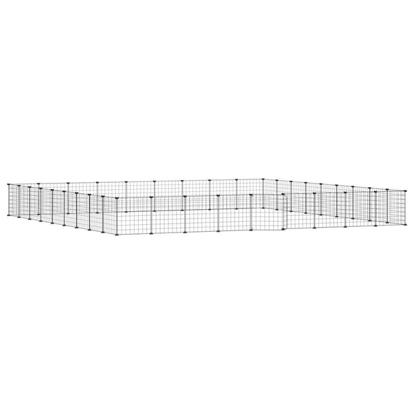 Lemmikkihäkki ovella Evica 35x35cm mustana (36-paneelinen, teräs)