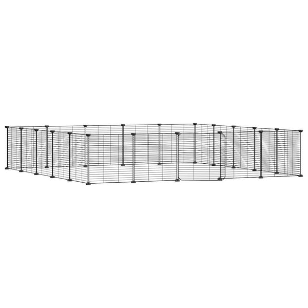 Lemmikkihäkki ovella Evica 35x35cm mustana (20-paneelinen, teräs)