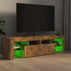 TV-taso LED-valoilla savutammi 140x36,5x40 cm