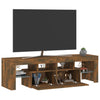 TV-taso LED-valoilla savutammi 140x36,5x40 cm