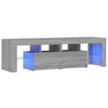 TV-taso LED-valoilla harmaa Sonoma 140x36,5x40 cm