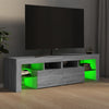 TV-taso LED-valoilla harmaa Sonoma 140x36,5x40 cm