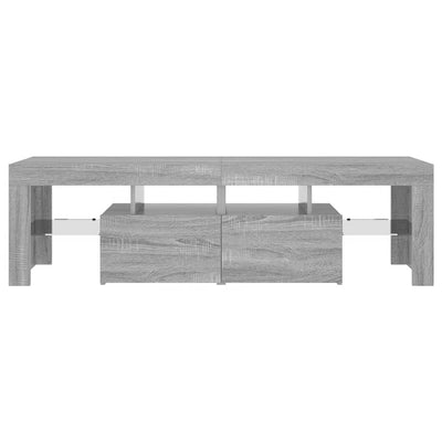 Harmaa tv-taso led-valoilla Grozdana 140x36,5x40cm