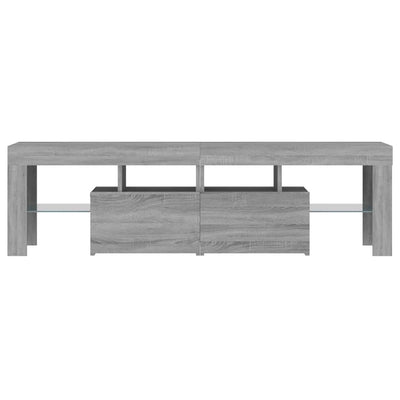 Harmaa tv-taso led-valoilla Grozdana 140x36,5x40cm