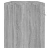 TV-taso LED-valoilla harmaa Sonoma 140x36,5x40 cm