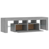 TV-taso LED-valoilla harmaa Sonoma 140x36,5x40 cm