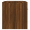 TV-taso LED-valoilla ruskea tammi 140x36,5x40 cm