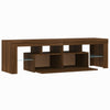 TV-taso LED-valoilla ruskea tammi 140x36,5x40 cm