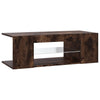 TV-taso LED-valoilla savutammi 90x39x30 cm