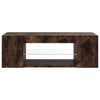 TV-taso LED-valoilla savutammi 90x39x30 cm