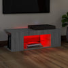 TV-taso LED-valoilla harmaa Sonoma 90x39x30 cm