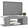 TV-taso LED-valoilla harmaa Sonoma 90x39x30 cm