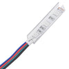 TV-taso LED-valoilla ruskea tammi 90x39x30 cm