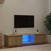 Savutammi tv-taso led-valoilla Dondos 140x40x35,5cm