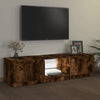 TV-taso LED-valoilla savutammi 140x40x35,5 cm