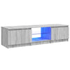 TV-taso LED-valoilla harmaa Sonoma 140x40x35,5 cm