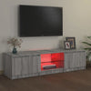 TV-taso LED-valoilla harmaa Sonoma 140x40x35,5 cm