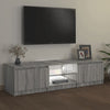 TV-taso LED-valoilla harmaa Sonoma 140x40x35,5 cm