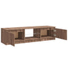 TV-taso LED-valoilla ruskea tammi 140x40x35,5 cm