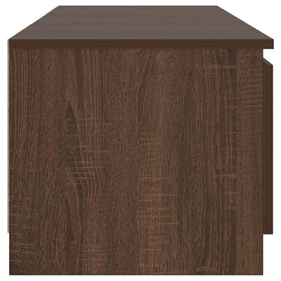 Ruskea tammi tv-taso led-valoilla Dondos 140x40x35,5cm