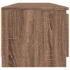 TV-taso LED-valoilla ruskea tammi 140x40x35,5 cm