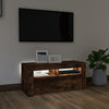 TV-taso LED-valoilla savutammi 90x35x40 cm