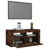 TV-taso LED-valoilla savutammi 90x35x40 cm